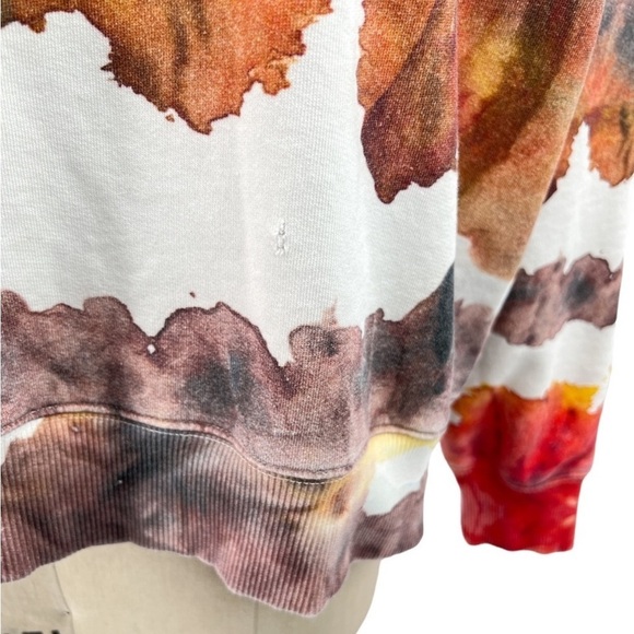 ACNE STUDIOS Yana Oil Paint Abstract Design Sweatshirt Oversized Size M - Picture 5 of 9